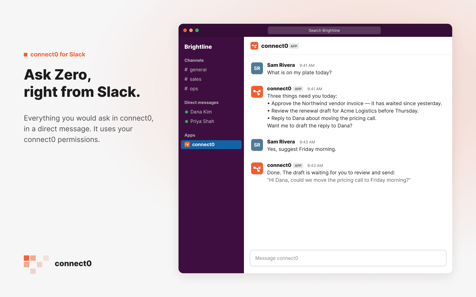 Ask Zero, right from Slack.